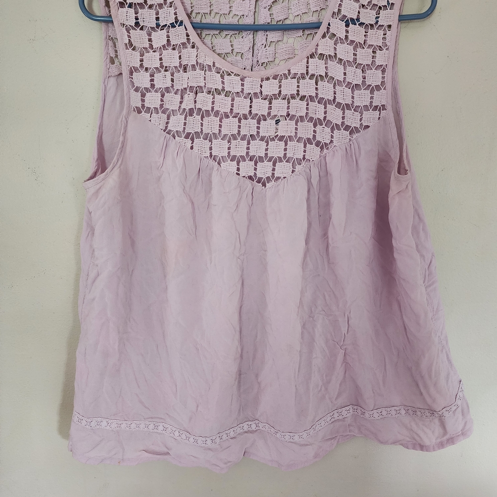 Lace Detail Lavender OLD NAVY Sleeveless Top
